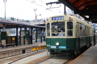長崎駅前停留場から崇福寺停留場の乗車記録(乗りつぶし)写真