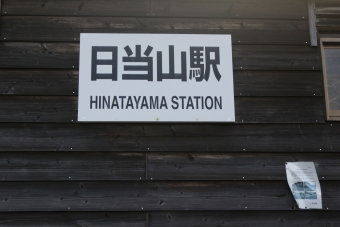 日当山駅 写真:駅名看板