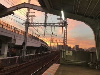 姫島駅から大阪梅田駅の乗車記録(乗りつぶし)写真