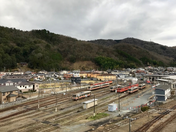鉄道乗車記録の写真:駅舎・駅施設、様子(8)        「駅前ホテルより」