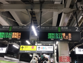 菊名駅から新横浜駅の乗車記録(乗りつぶし)写真