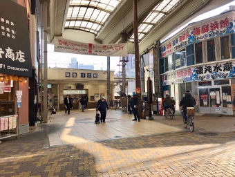 十三駅から池田駅の乗車記録(乗りつぶし)写真