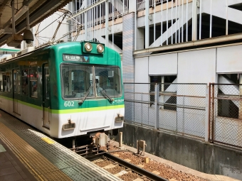 びわ湖浜大津駅から石山寺駅の乗車記録(乗りつぶし)写真