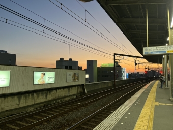 布施駅から大物駅の乗車記録(乗りつぶし)写真