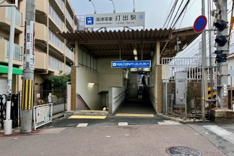 姫島駅から打出駅の乗車記録(乗りつぶし)写真