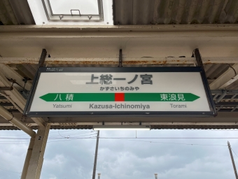 上総一ノ宮駅から東京駅の乗車記録(乗りつぶし)写真