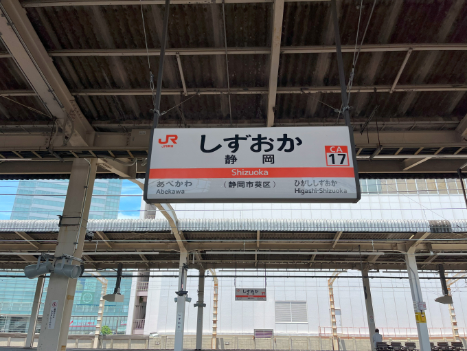 静岡駅 駅名看板の駅の様子(乗りつぶしの旅写真) | レイルラボ(RailLab)