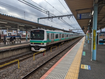 上野駅から取手駅の乗車記録(乗りつぶし)写真