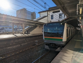 平塚駅から小山駅の乗車記録(乗りつぶし)写真
