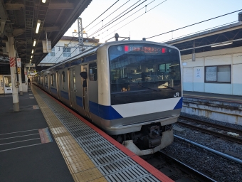取手駅から上野駅の乗車記録(乗りつぶし)写真