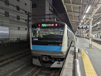 大井町駅から蒲田駅の乗車記録(乗りつぶし)写真