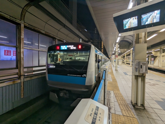 鉄道乗車記録の写真:乗車した列車(外観)(1)        「根岸線
JR東日本E233系一般形電車」