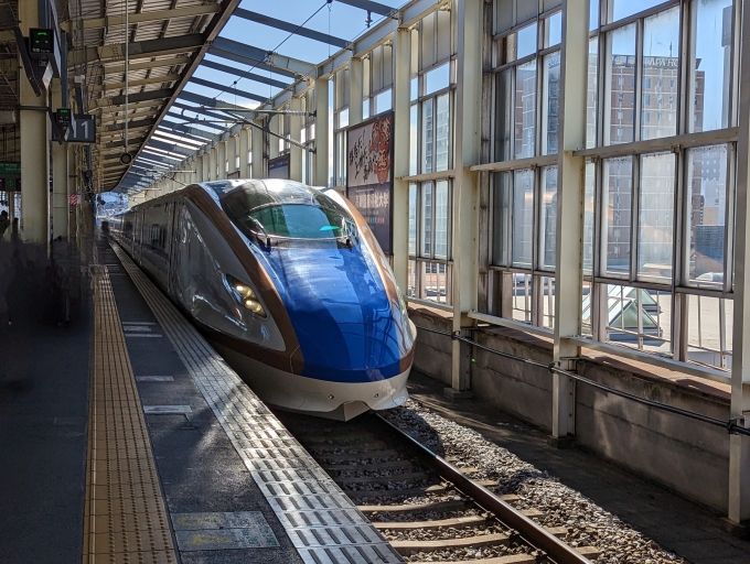 鉄道乗車記録の写真:乗車した列車(外観)(1)          「北陸新幹線
JR東日本・西日本E7系／W7系新幹線」