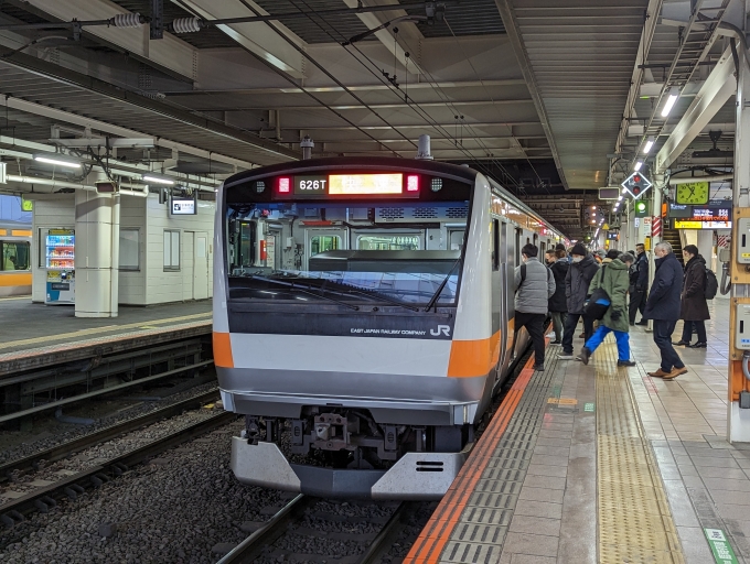 鉄道乗車記録の写真:乗車した列車(外観)(1)          「中央線快速電車」