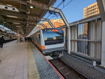 国立駅から中野駅の乗車記録(乗りつぶし)写真