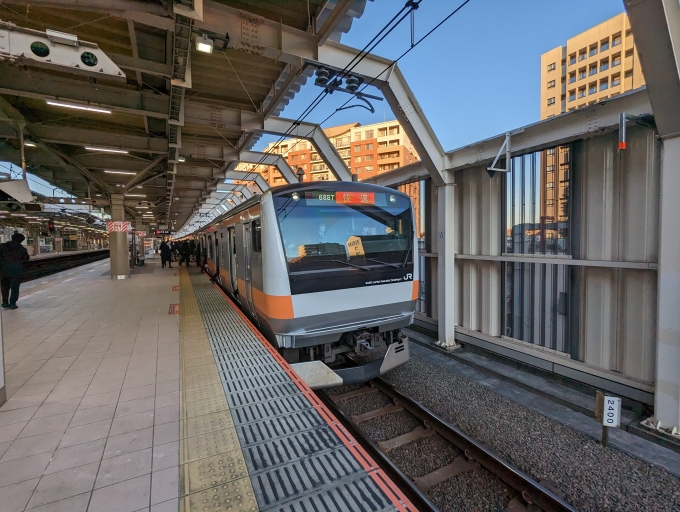 鉄道乗車記録の写真:乗車した列車(外観)(1)        「中央線快速電車」