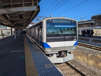 牛久駅から土浦駅の乗車記録(乗りつぶし)写真