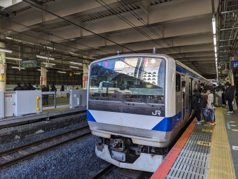 土浦駅から柏駅の乗車記録(乗りつぶし)写真
