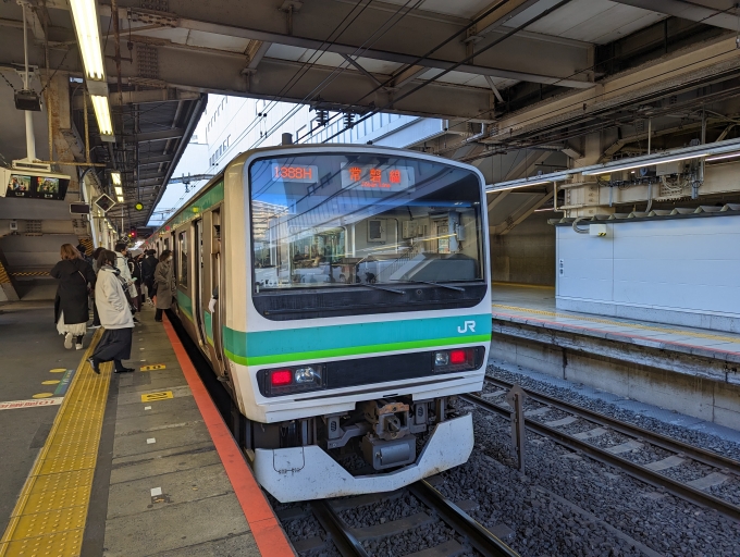 鉄道乗車記録の写真:乗車した列車(外観)(1)          「上野東京ライン(常磐線快速電車～東海道線)」