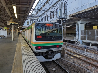 小金井駅から小山駅の乗車記録(乗りつぶし)写真