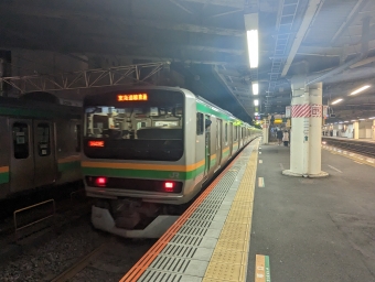 浦和駅から平塚駅の乗車記録(乗りつぶし)写真