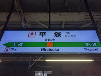 平塚駅 写真:駅名看板