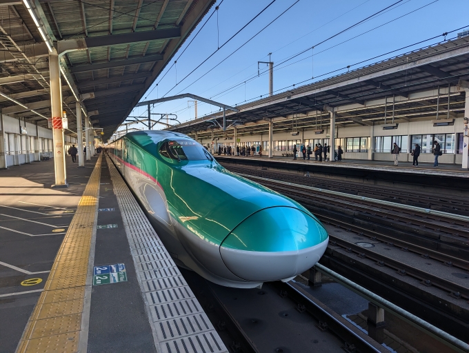 鉄道乗車記録の写真:乗車した列車(外観)(1)          「東北新幹線」