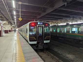 宇都宮駅から日光駅の乗車記録(乗りつぶし)写真