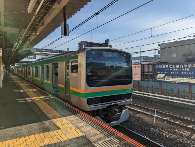 鉄道乗車記録の写真:乗車した列車(外観)(1)          「高崎線」