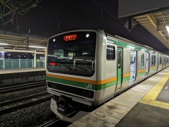 大宮駅から久喜駅の乗車記録(乗りつぶし)写真