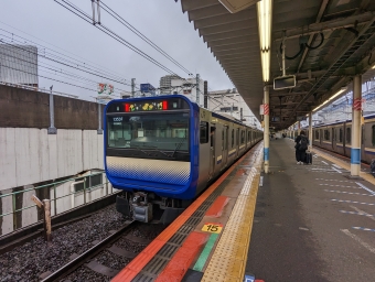 横浜駅から船橋駅の乗車記録(乗りつぶし)写真