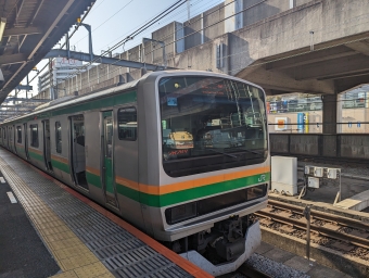 平塚駅から武蔵小杉駅の乗車記録(乗りつぶし)写真