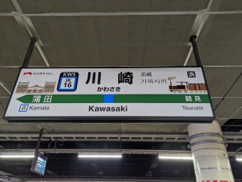 川崎駅 写真:駅名看板