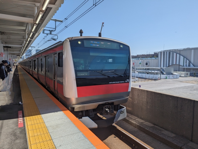 鉄道乗車記録の写真:乗車した列車(外観)(1)        「E233系一般形電車」