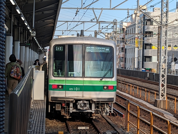 鉄道乗車記録の写真:乗車した列車(外観)(1)        「営団地下鉄(東京メトロ)05系」