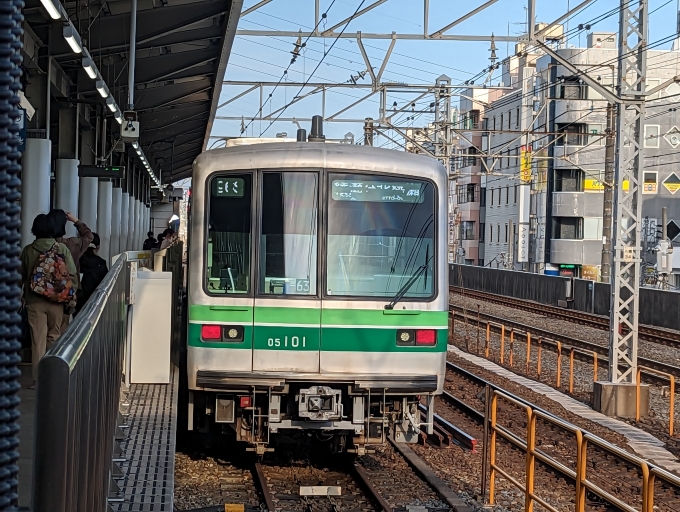 鉄道乗車記録の写真:乗車した列車(外観)(1)        「営団地下鉄(東京メトロ)05系」