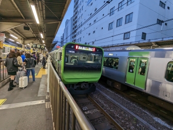 代々木駅から原宿駅の乗車記録(乗りつぶし)写真