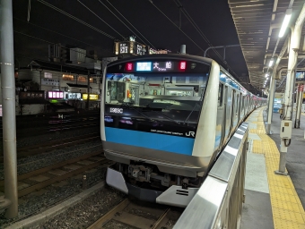田端駅から日暮里駅の乗車記録(乗りつぶし)写真