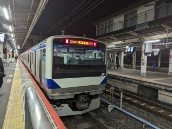 三河島駅から上野駅の乗車記録(乗りつぶし)写真