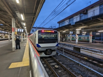 東京駅から三河島駅の乗車記録(乗りつぶし)写真