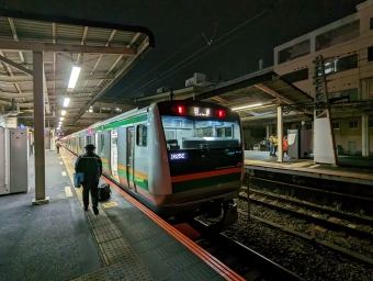 赤羽駅から平塚駅の乗車記録(乗りつぶし)写真