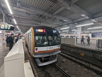 菊名駅から綱島駅の乗車記録(乗りつぶし)写真
