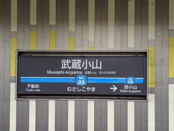 武蔵小山駅 写真:駅名看板