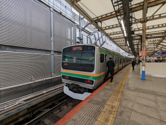 平塚駅から横浜駅の乗車記録(乗りつぶし)写真
