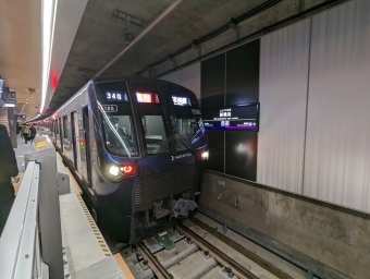 羽沢横浜国大駅から新横浜駅の乗車記録(乗りつぶし)写真