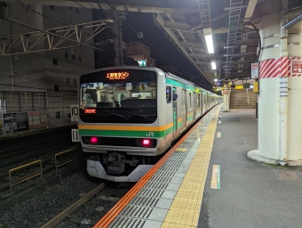 横浜駅から平塚駅の乗車記録(乗りつぶし)写真