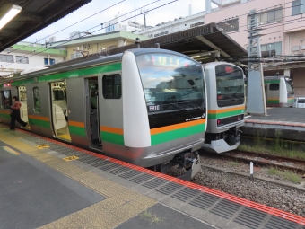 藤沢駅から平塚駅の乗車記録(乗りつぶし)写真