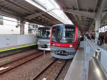 中目黒駅から上野駅の乗車記録(乗りつぶし)写真