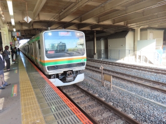 平塚駅から東京駅の乗車記録(乗りつぶし)写真