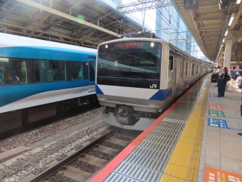 東京駅から取手駅の乗車記録(乗りつぶし)写真